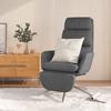 Day and Night - Day and Night Relaxation Armchair with Footrest In Dark Gray Fabric