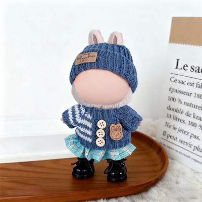 Vestiti per Bambola da 17 cm Set 3 Pezzi Cappello Maglione Pantaloni Fatti a Mano Vestitini per Bambola alla Moda Adorabili Accessori per Collezionisti di Bambole