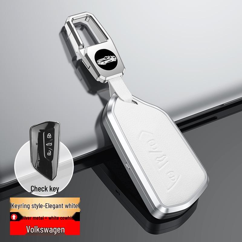 Genuine Leather Key Cover for Volkswagen Golf 8 and Teramont