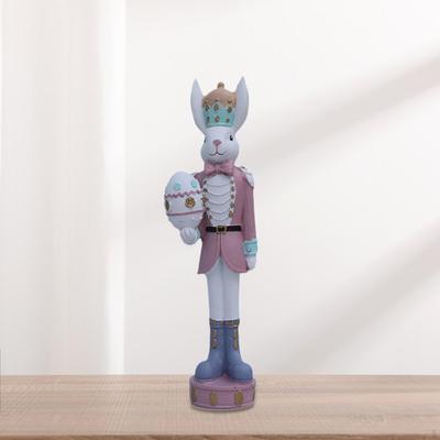 Easter Bunny Decoration Sculpture Table Centerpiece Lovely Decor Desktop Ornament for