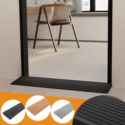 1pc0.9mX5cm/7.5cm Self-Adhesive Ramp Mat Multi-Purpose Floor Transition Strip Easy Install Non-Slip Doorway Threshold Ram Home