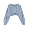 Hoodie Women's Solid Color Spring Loose Round Neck Niche Design Top for Spring Summer Hoodie