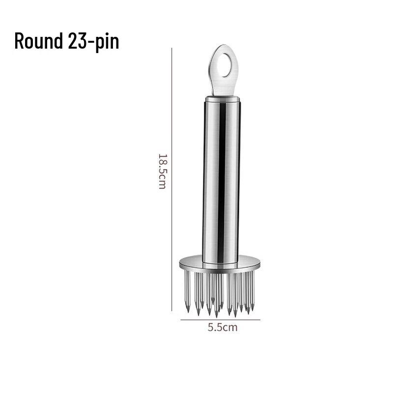 Stainless Steel Meat Tenderizer and Pork Skin Piercer