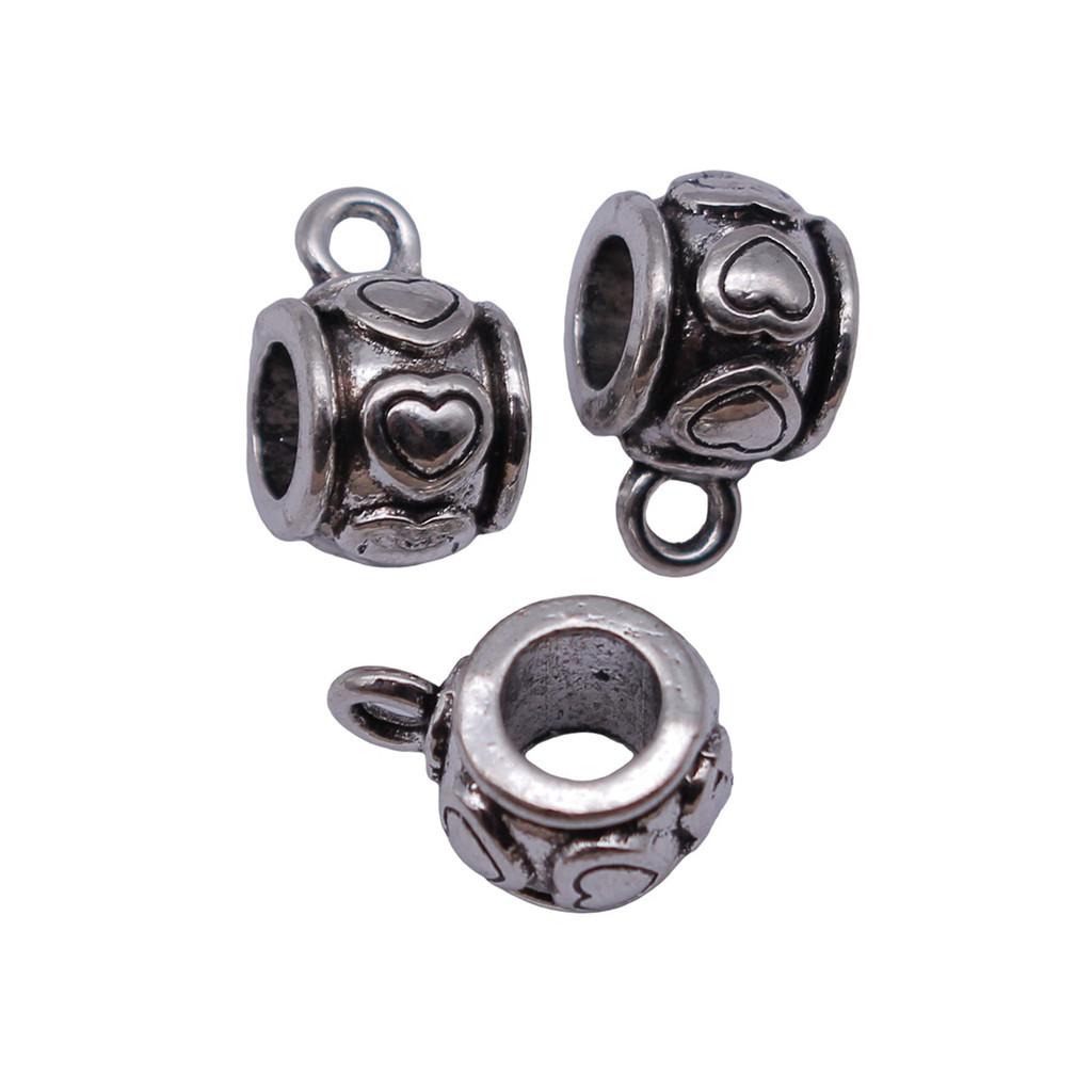 Antique Twisted Pattern Bail Connectors For Charm Attachments Craft Jewelry Accessories