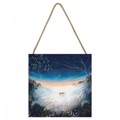 Julia Crossland A Winter Dawn Wooden Block