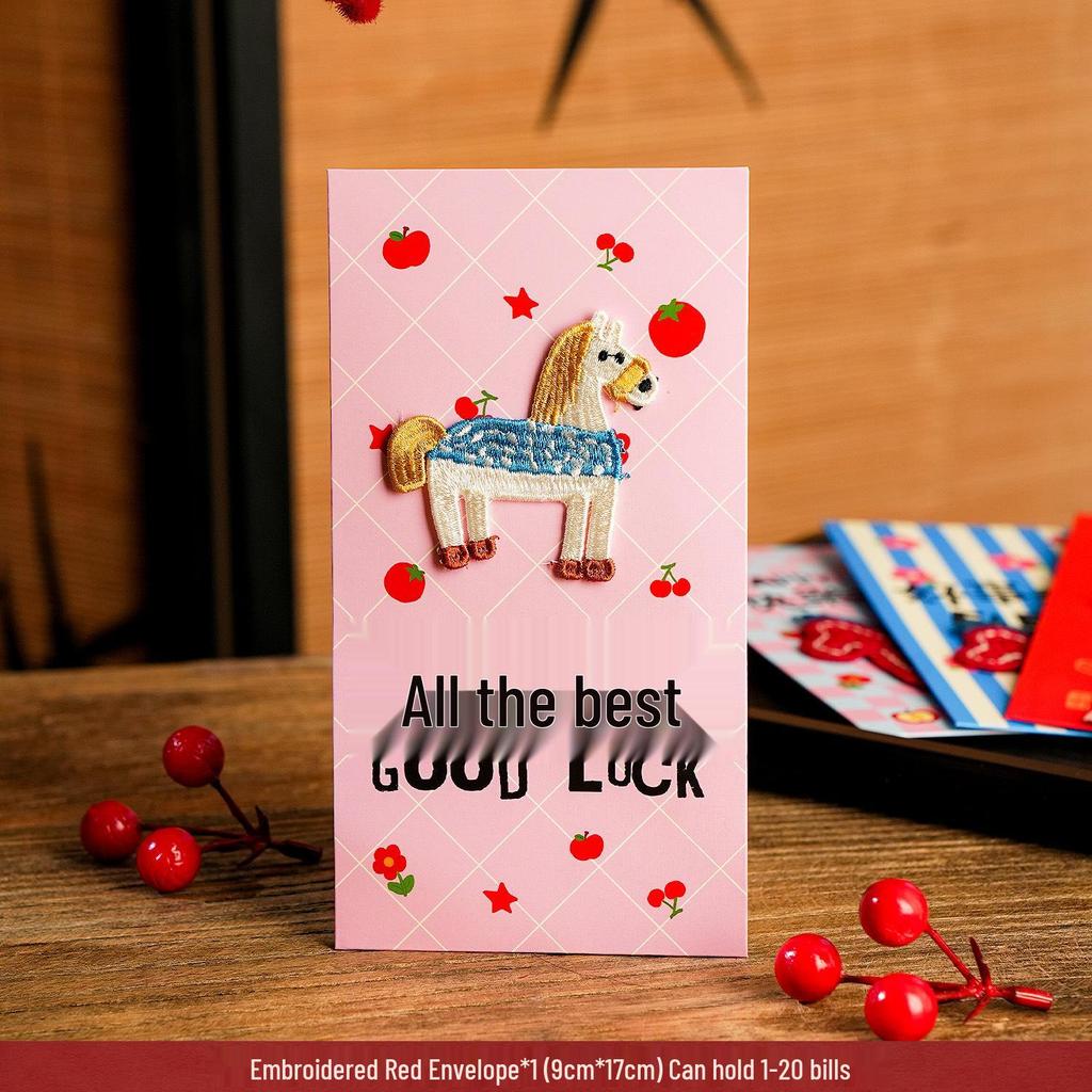 2026 Year of the Horse Cartoon Red Envelopes: Festive Lucky Money Envelopes for Kids - Perfect for Spring Festival Visits