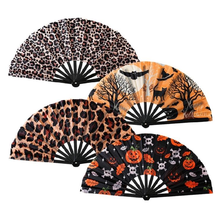 Portable 33cm Plastic Kung Fu Fan Themed Party Accessory Halloween Decoration Durable Reusable