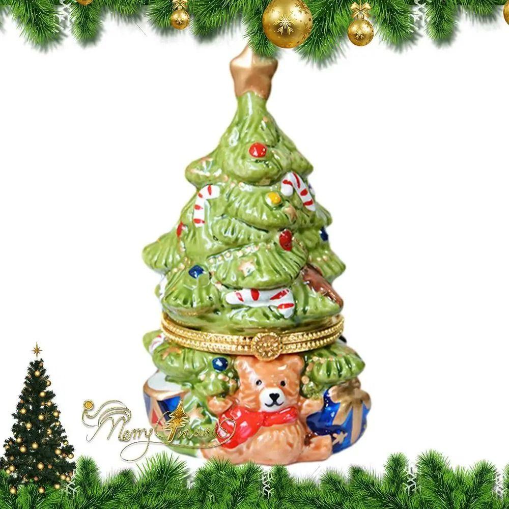 Creative Christmas Tree Jewelry Box Durable Jewelry Storage Box Christmas Decoration