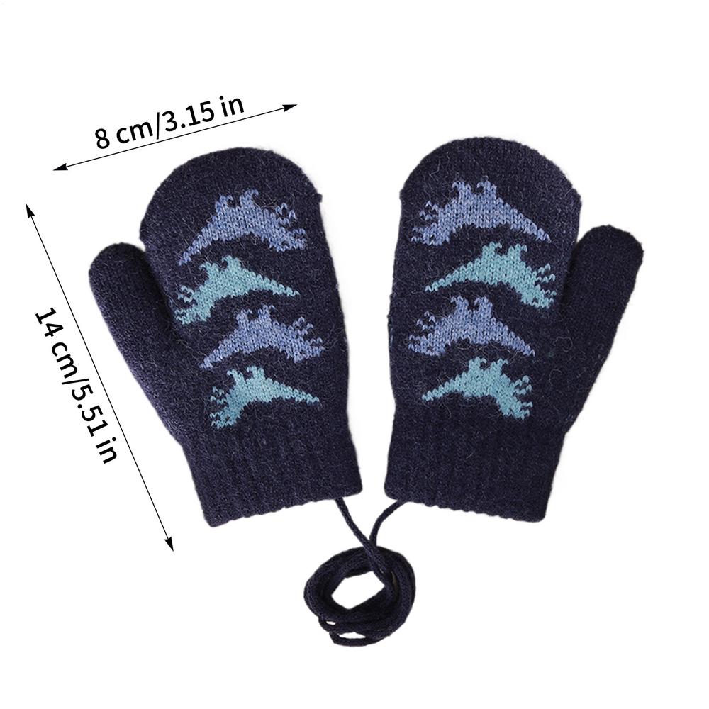 

Kids Winter Mittens Children s mittens Kids Warm Anti Loss Knit MittensWool Baby Gloves Kids fleece gloves Baby Knitted Gloves