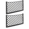 Universal Elastic Mesh for Seat Back Pocket Lightweight Black Frame Durable Nylon Net Space Saver Map Mobile Phone Debri