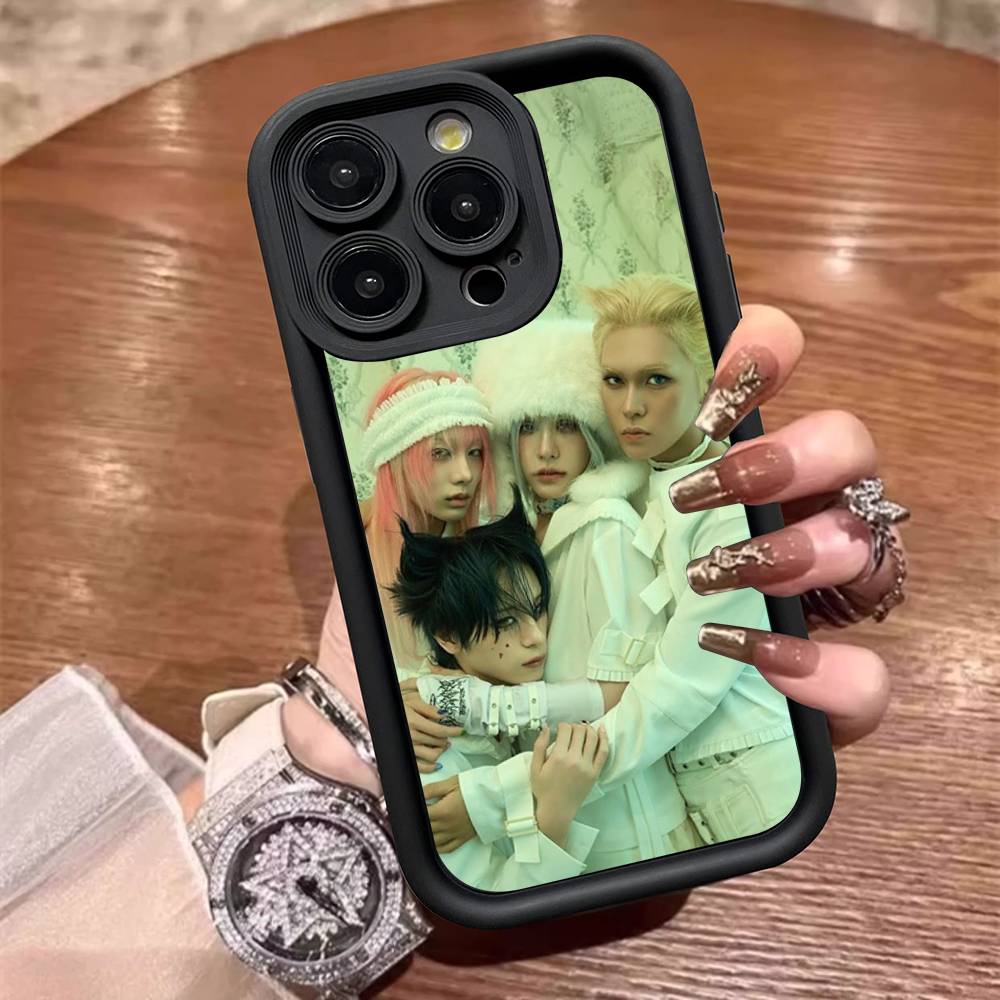 Coque de téléphone Kpop Groupe XLov Pour IPhone 17 16 15 14 13 12 11 Pro Max 16E Plus INS Housse Souple