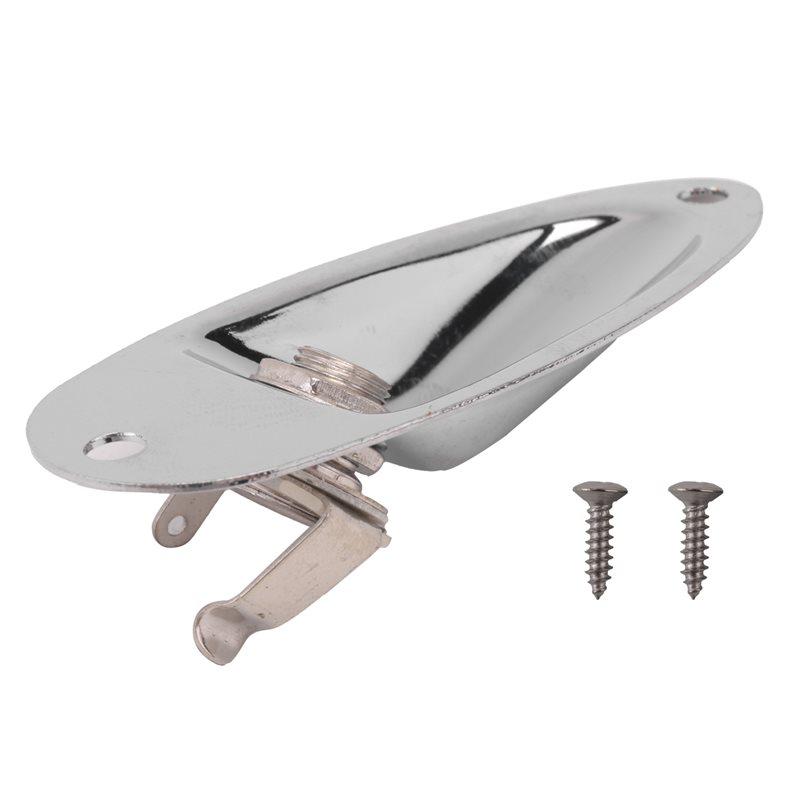 

Classy-1Pcs Boat Output Input Jack Plate Sockets For Fender Guitar Replacement Parts серебряный