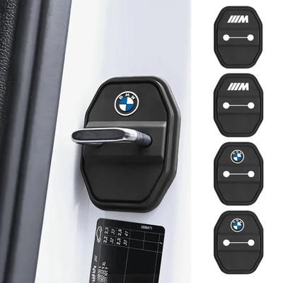 2/4Pcs Silicone Car Door Lock Buckle Car Door Latch Mute Damping Cushion For BMW E34 E46 E39 E38 E90 E60 E36 F30 F30 F10 E92 E38
