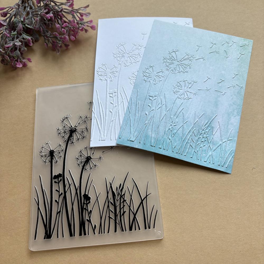 Birdcage Flowers Embossed Texture Mold for DIY Journals