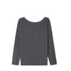 Skechers Comfort Sports Series Fashion Series Solid Color Simple Comfortable Long Sleeve Base Layer Women tops L425W071-05PS