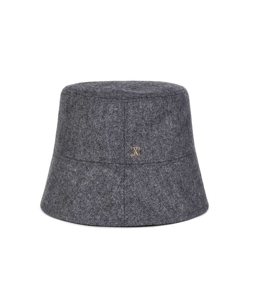 Bajal Va Square Drop Oversized Bucket Hat Charcoal