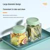 Macaron Series Transparent Sealed Glass Storage Jar for Dried Fruit, Tea, and Candy - Moisture-Proof Kitchen Container