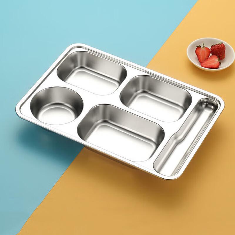 Anyi 304 Stainless Steel 5-Compartment Lunch Tray