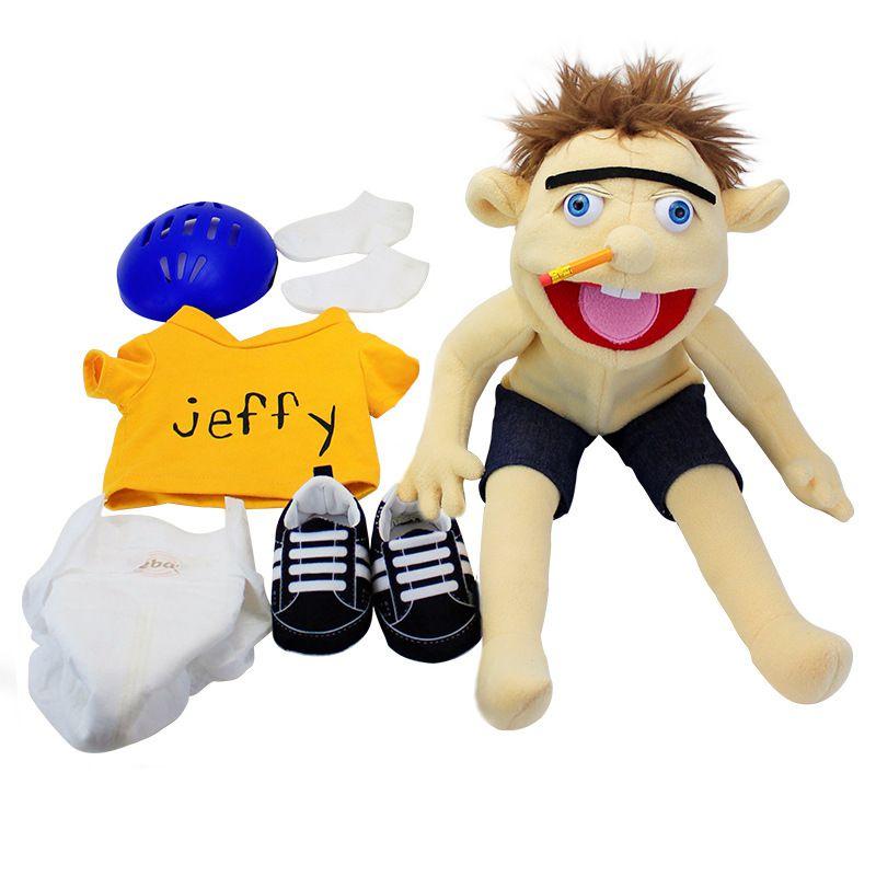 Soft And Skin-friendly Jeffy Cartoon Plush Hand Puppet Toy For Kids And Adults Perfect Christmas And Birthday Gift!