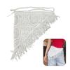 Bohemian Knitted Fringed Flap Hollowing Out Ethnic Style Triangle Back Flap Hand-knitted Multifunctional
