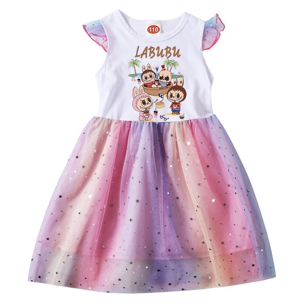 Summer Girls'  Dress, Children's Chiffon Dress, Festival Performance Dress
