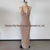 New Style Halter Neck Knitted Beach Dress - Sexy Long Beaded Wrap Skirt for Women