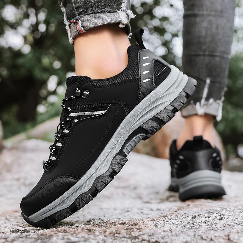 Fashion Outdoor Men Hiking Shoes Light Breathable Climbing Shoes Trekking Shoes Anti Slip Wear-resistant Mens Walking Sneakers Size 47