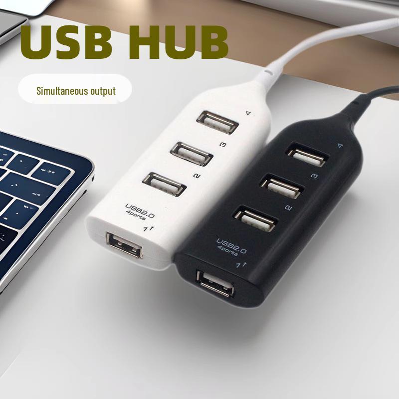 Four-Port USB Power Strip Hub Splitter белый