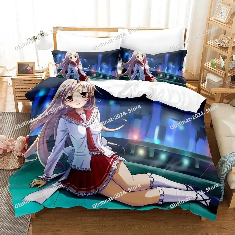 3d Anime Game Aria the Scarlet Ammo Bedding Set Printed With Pillowcase Bed Duvet Cover Soft Single Double Queen Super King Size