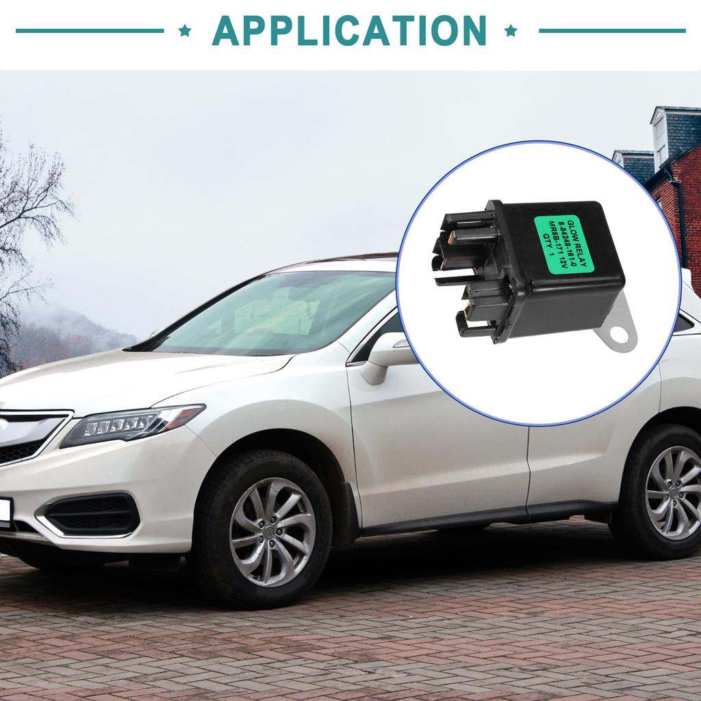 ACROPIX Vorglührelais Nr. 8942481610 8942481610 8944233140 Relais Yanmar Passend für MR82BL-081 JIDECO 91008V