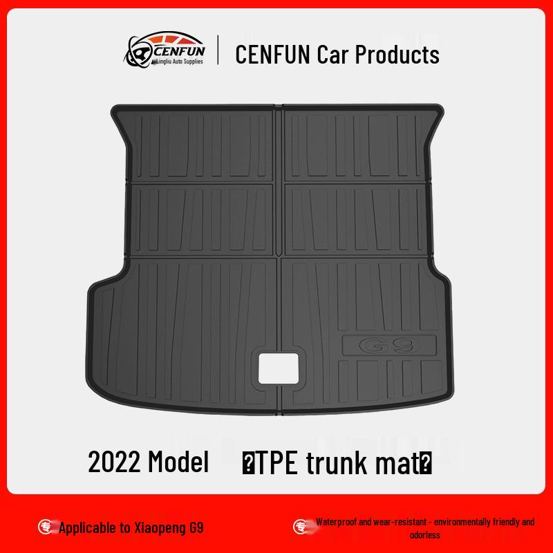 Xpeng G9 2024 Trunk Mat and Rear Seat Protector - TPE, Odorless, Eco-Friendly