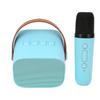 Bluetooth Speaker Microphone Set HD Stereo Rechargeable Retro Portable Karaoke Machine for Kids