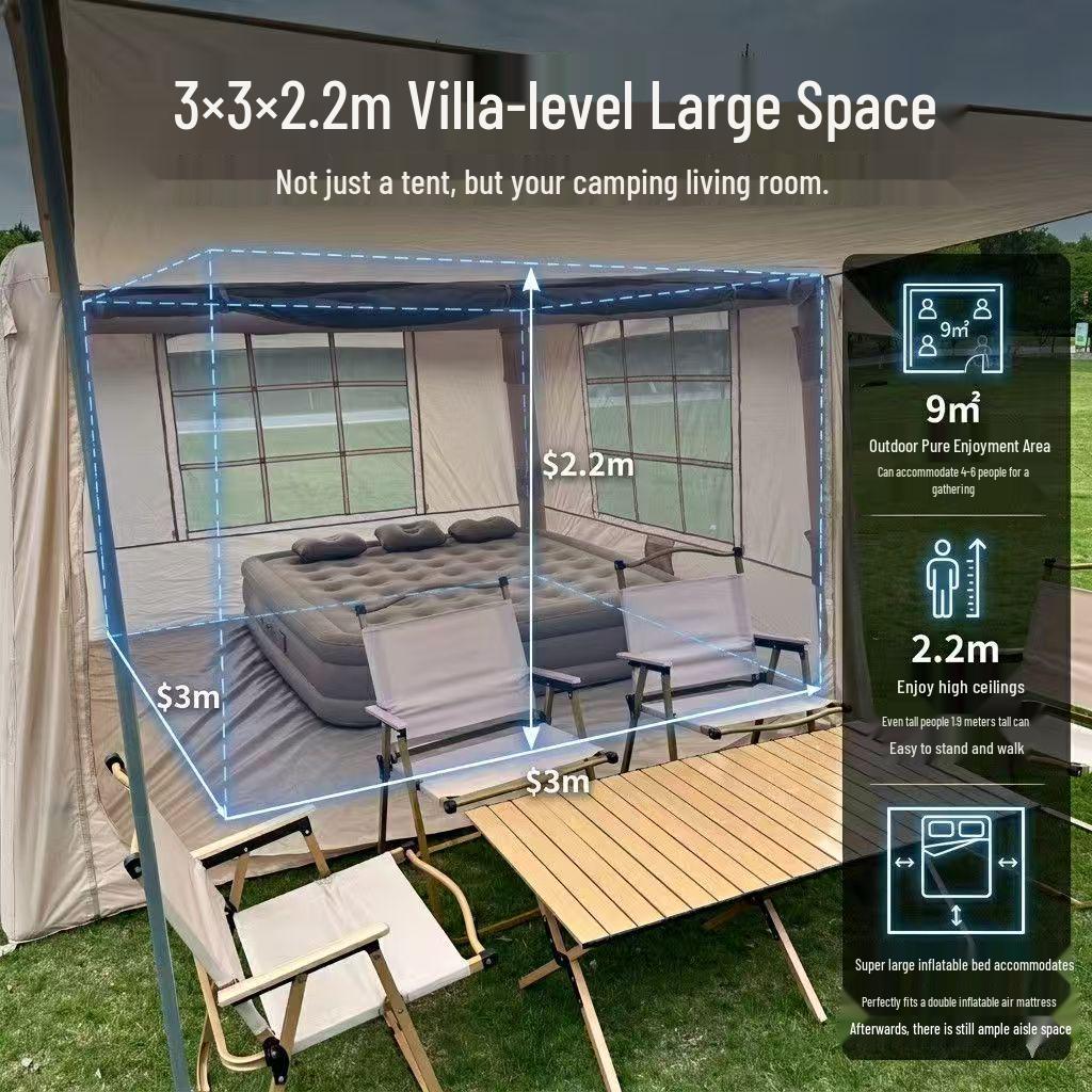 Automatic Windproof & Rainproof Inflatable Multi-Person Camping Tent