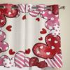 Valentine'S Day Stripes Polka Dot Hearts Window Curtains for Living Room Bedroom Curtain Modern Kitchen Blinds Drapes Curtains