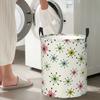 Atomic Era Graphic Foldable Laundry Baskets Dirty Clothes Sundries Storage Basket Large Waterproof Hamper
