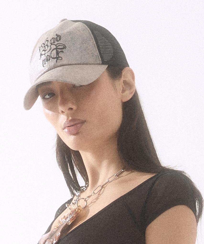 BADEE Stone Trucker Mesh Ball Cap Stone Pink