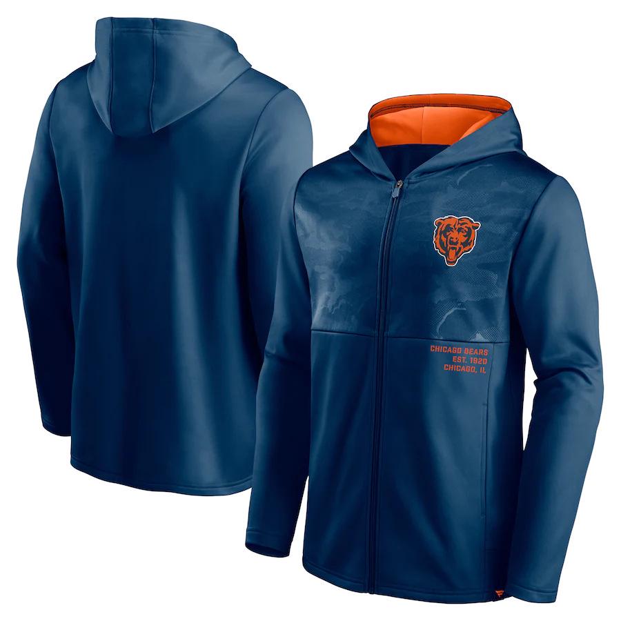 Individueller Kapuzenpullover mit Reißverschluss und europäischem & amerikanischem Sportprint - Herren NFL Football Uniform