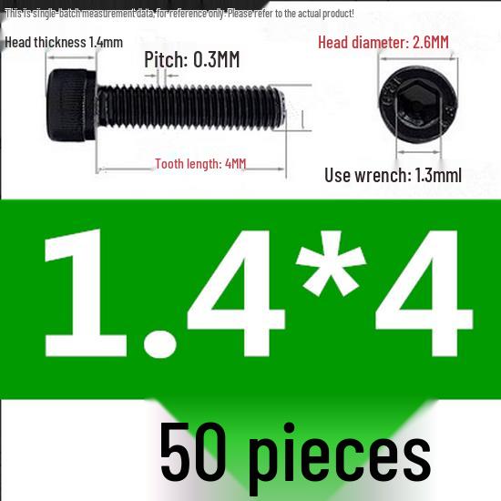 High-Strength Grade 12.9 Internal Hex Head Screws M1.4-M20