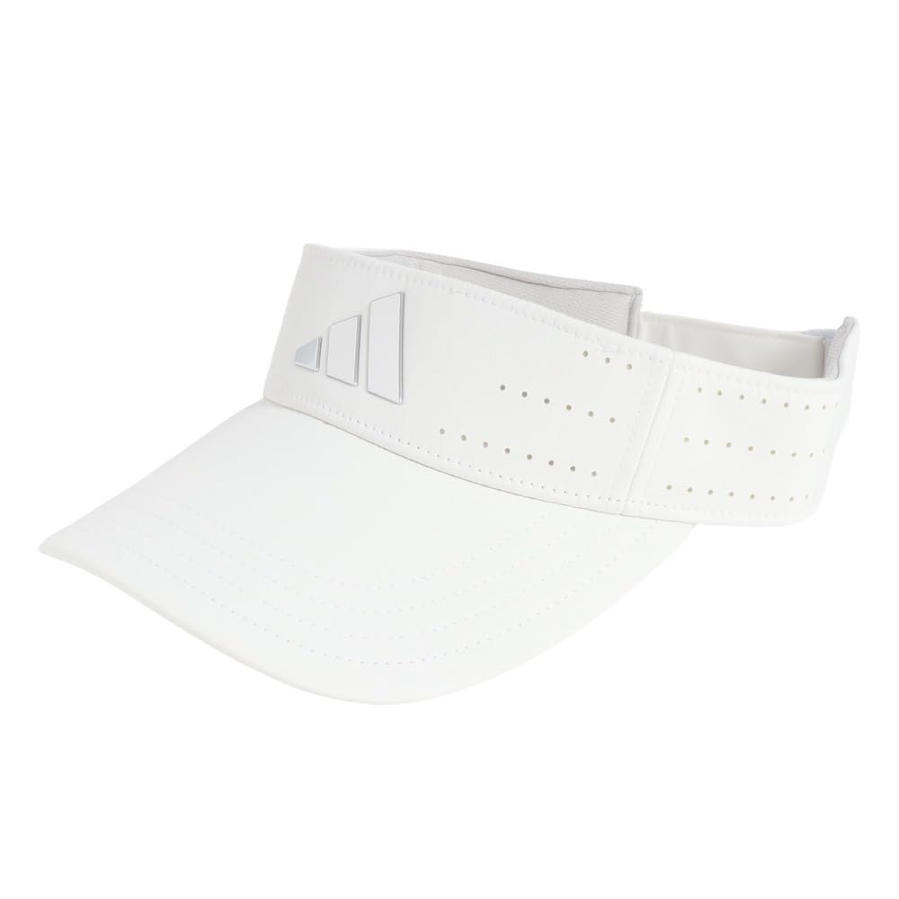 Adidas Golf White Metal Logo Golf Visor Men's