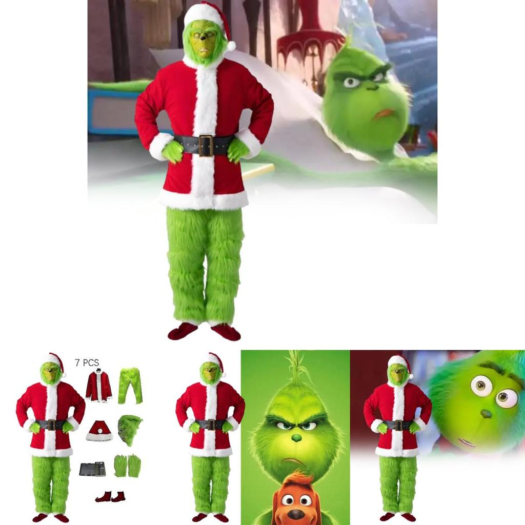 Der Grinch Weihnachtskostüm Cosplay Outfit Für Erwachsene Feierparty