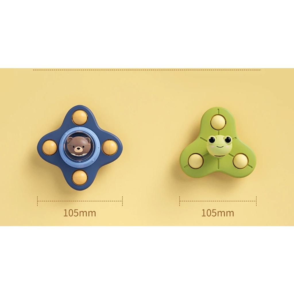 Baby Montessoris Spin Cup Top Bath Toys Bathing Sucker Spinner Suction Sensory Toy Rotating Rattles Early Educational Fidget Toy