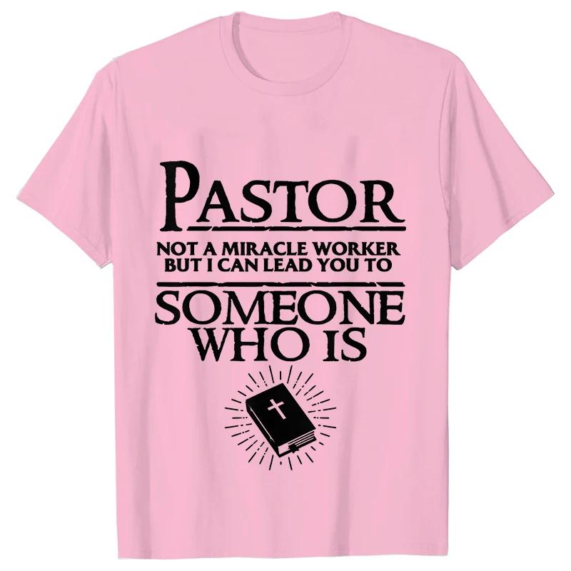 Pastor Cool Křesťanská trička pro muže Letní streetové oblečení Krátký rukáv Manžel Přítel Narozeninové dárky Tričko Pánské oblečení