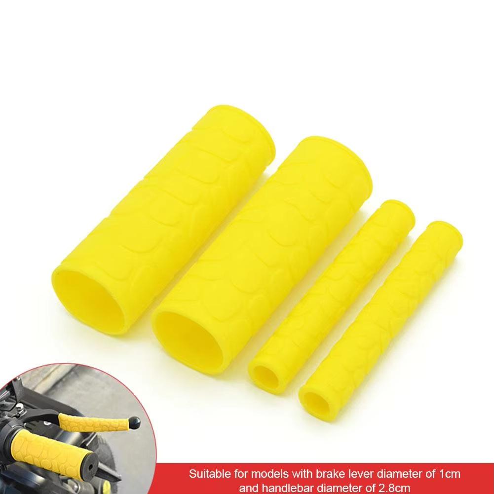 Universal Motorcycle Handlebar Grip Brake Clutches Lever Cover Protector Soft Rubber Bar Brake Handle Silicone Sleeve