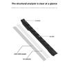 ENLEE road bicycle chain scratch protection strip, frame lower tube shock absorption protection sticker, rear fork chain plate
