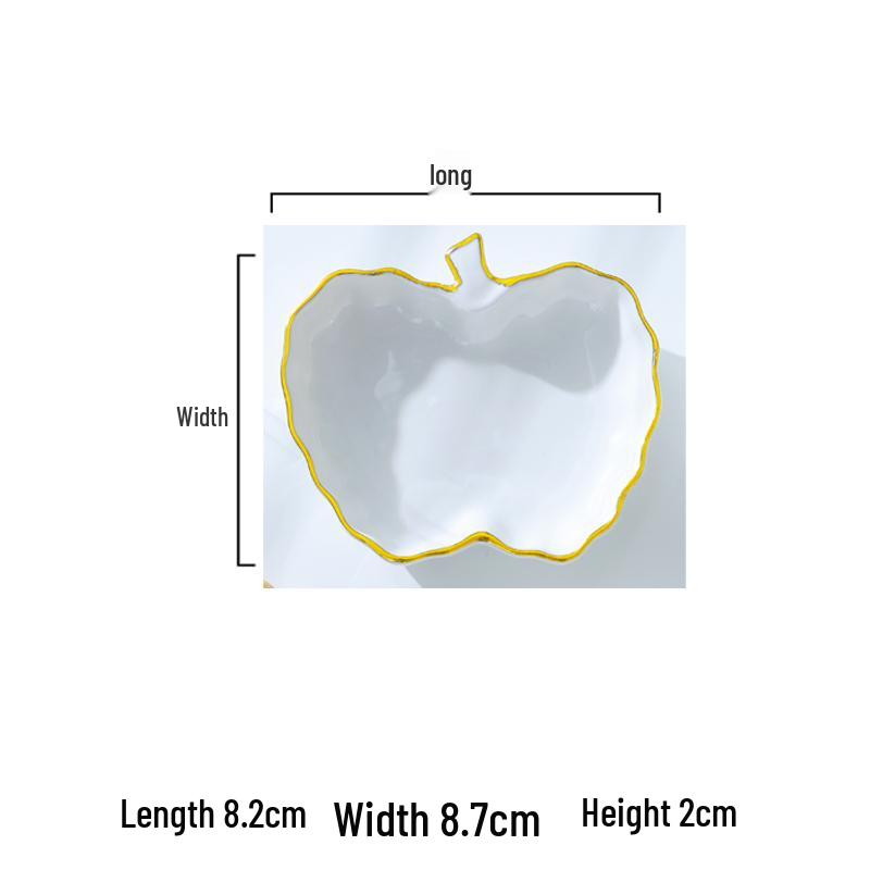 Europejski zestaw ceramicznych naczyń na przyprawy i sosy ze złotym rantem