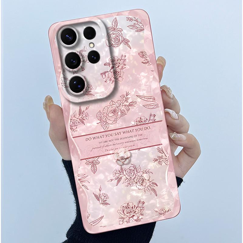 For Samsung Galaxy S26 Ultra Case Samsung Galaxy S26 Plus S26 Ultra Cover Bumper Oil Painting Flower Shockproof Silicone Cases