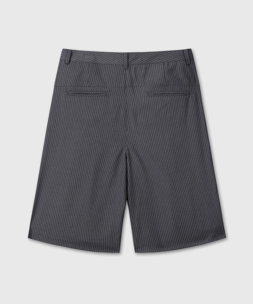 Daibeuin Stripe Half Trousers (Gray)