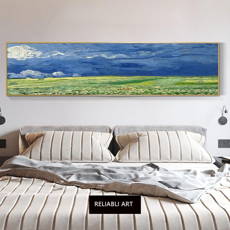 Classic Sunrise Impression Bedroom Decoration Wall Art Bedside Background Posters Prints Monet Van Gogh Famous Painting Cuadros