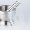 Sturdy Mortar and Pestle Double Stainless Steel Pill Crusher Comfy Grip Spice Grinder  Household
