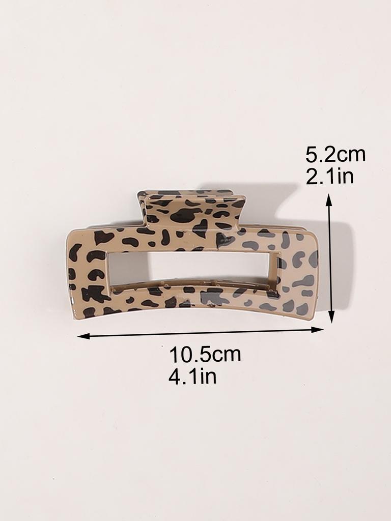 2 Pieces Leopard Print Claw Clip, Strong Hold Hair Jaw Clips for Thick Hair, Hair Accessories for Women Girls